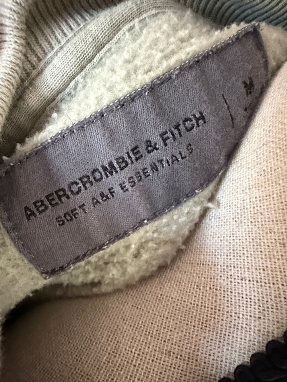 Abercrombie & Fitch Sage Green Graphic Crewneck Sweatshirt - Picture 2 of 6